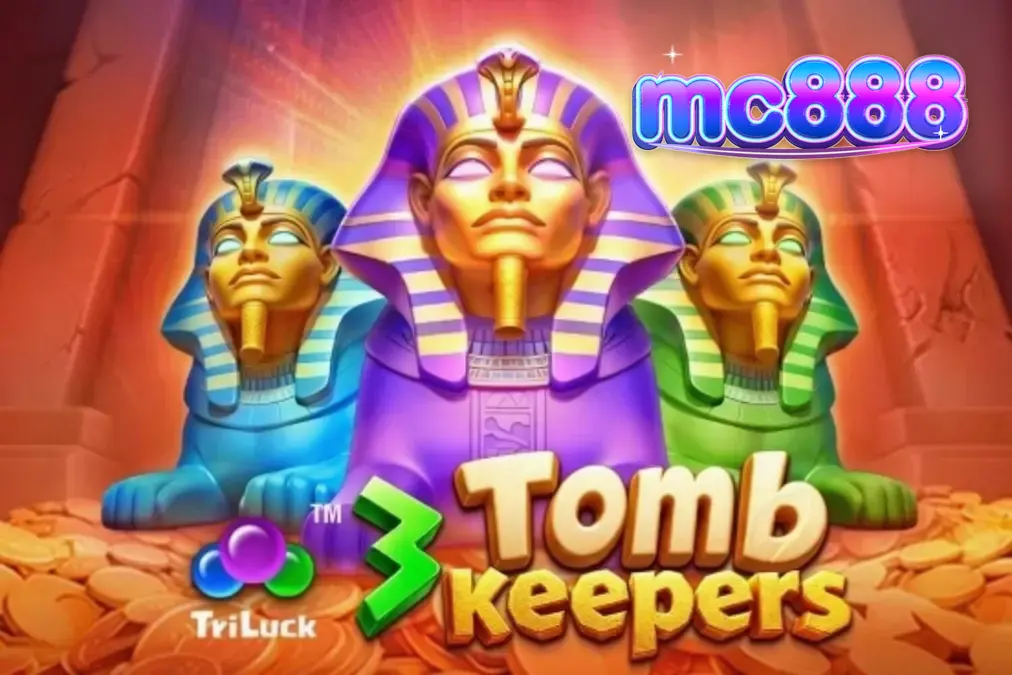 Pemandangan visual dari slot 3 Tomb Keepers dengan elemen Mesir Kuno